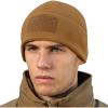 M-Tac Tactical Beanie Fleece Watch Cap – Winter Hat Elite – Patch Panel(Coyote Brown)