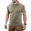 M-Tac Tactical Breathable Polo Shirt – Military Quick Dry Coolmax Short Sleeve T-Shirt for Men(Ocp)