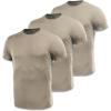 M-Tac Tactical Short Sleeve T-Shirt – Army Military Ultra Vent Men’s Athletic Workout Gym Training T Shirt(3 Pack Coyote Brown)