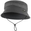 M-Tac Tactical Sun Hat for Men Military Bucket Hat with MOLLE, Short Brim, UV Protection, Adjustable Cord Ripstop Summer Hat(Dark Grey)
