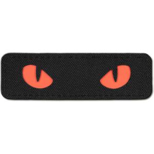 M-Tac Cat Eyes – Glow in The Dark – Morale Patches Tactical Patch Military Combat Hook Fasteners (Black – GITD)(BLACK/RED)