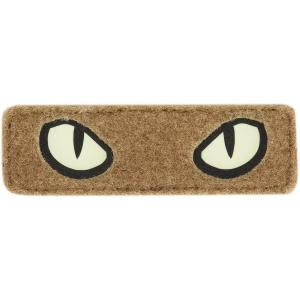 M-Tac Cat Eyes – Glow in The Dark – Morale Patches Tactical Patch Military Combat Hook Fasteners (Black – GITD)(Coyote/GID)