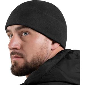 M-Tac Elite Fleece Watch Cap – Military Tactical Beanie Hat Winter Skull Cap(Black)
