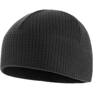 M-Tac Fleece Watch Cap – Army Military Tactical Beanie Hat Winter Skull Cap(Grid Fleece Black)