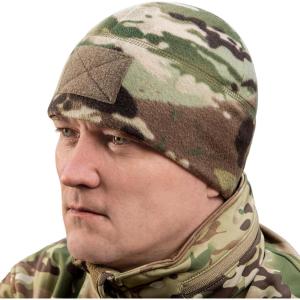 M-Tac Tactical Beanie Fleece Watch Cap – Winter Hat Elite – Patch Panel(Camo)