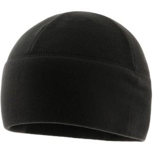M-Tac Tactical Beanie Fleece Watch Cap – Winter Hat Elite – Patch Panel(No Panel Black)