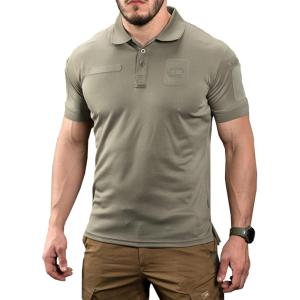 M-Tac Tactical Breathable Polo Shirt – Military Quick Dry Coolmax Short Sleeve T-Shirt for Men(Ocp)