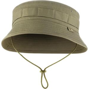 M-Tac Tactical Sun Hat for Men Military Bucket Hat with MOLLE, Short Brim, UV Protection, Adjustable Cord Ripstop Summer Hat(Tan)