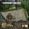 M-Tac Tactical Rain Poncho – Army Military Poncho Shelter – Waterproof Ripstop Camping Hiking Outdoor Hunting Rain Ponchos(Black)