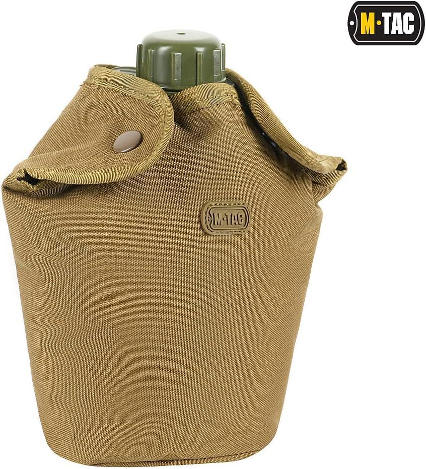 image:imageMTac Canteen Water Bottle 1 Quart Water Canteen 34 Oz1L Tactical Water Bottle for Military Hiking Camping Survival OliveCoyote Pouch Bag