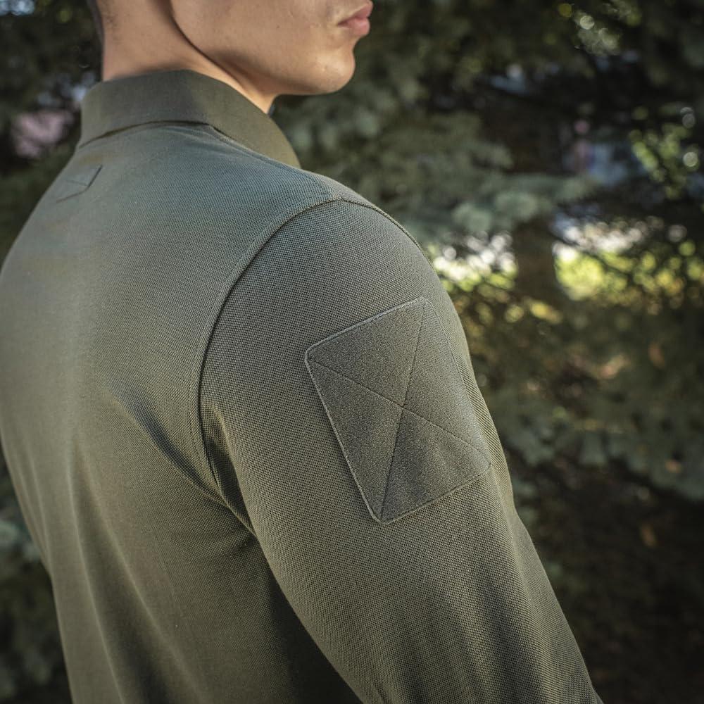 image:imageMTac Long Sleeve Tactical Polo Shirt for Men Mens Military Polo Shirt for Work Outdoor Tactical amp Law Enforcement GearArmy Olive