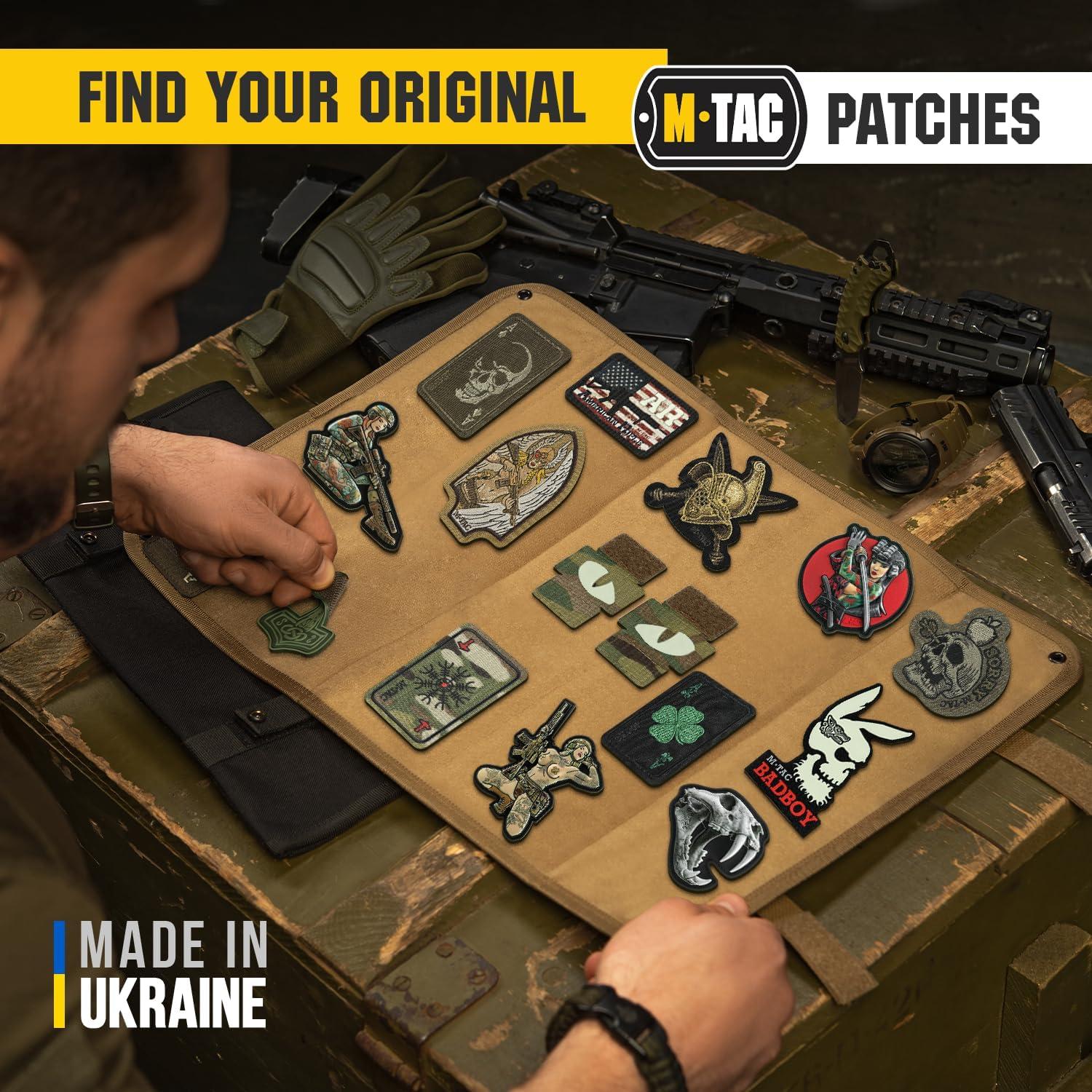 image:imageMTac Multicolor Tiger Eyes Morale Patches Compatible with Molle Tactical Patch Military Combat Hook Fasteners CamoCamo