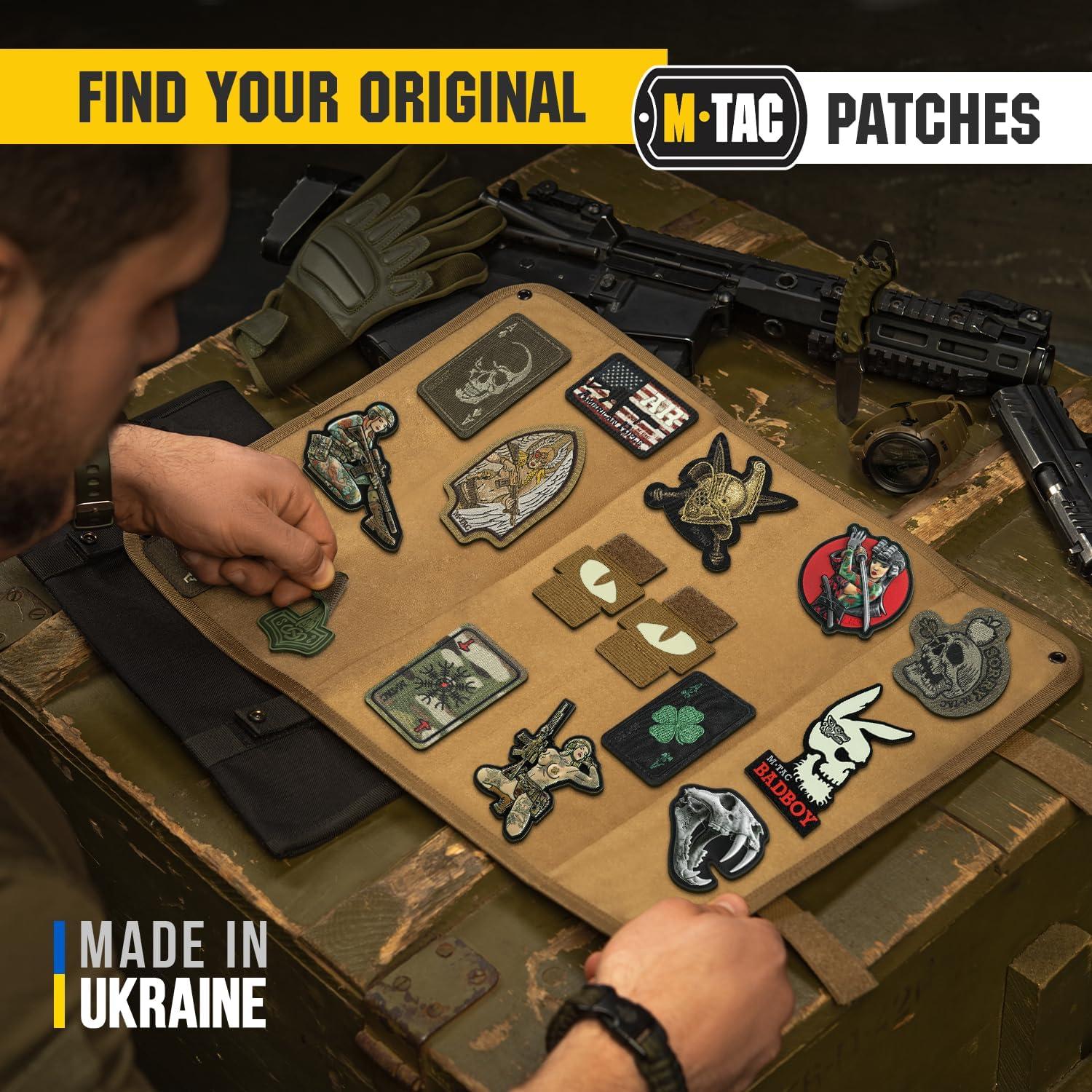image:imageMTac Multicolor Tiger Eyes Morale Patches Compatible with Molle Tactical Patch Military Combat Hook Fasteners CamoCoyote