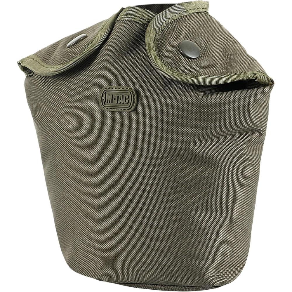 image:imageMTac Canteen Water Bottle 1 Quart Water Canteen 34 Oz1L Tactical Water Bottle for Military Hiking Camping Survival OliveOlive Pouch Bag