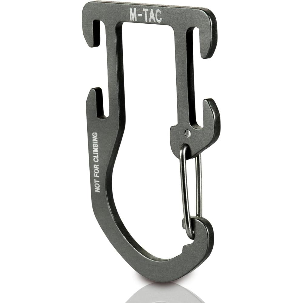 image:imageMTac Carabiner Clip Molle Compatible Snap Hook for Tactical Vest Backpack DRing1 Piece
