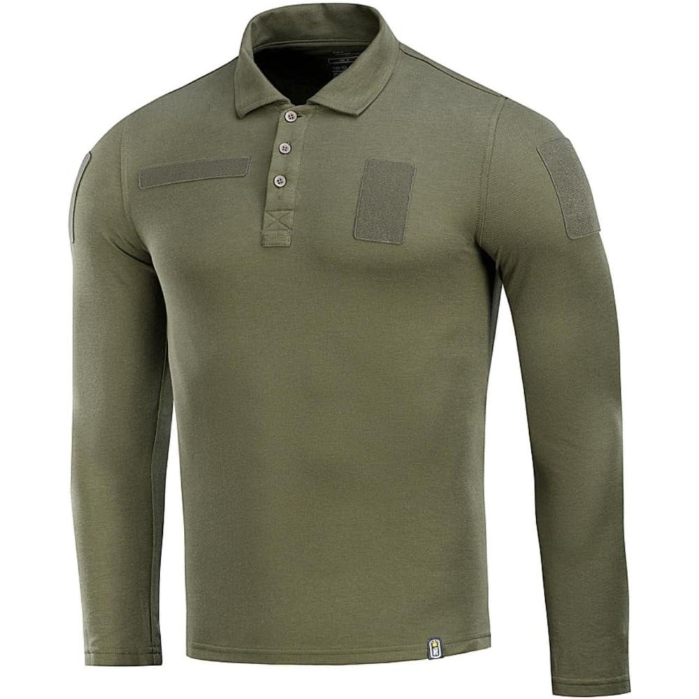 image:imageMTac Long Sleeve Tactical Polo Shirt for Men Mens Military Polo Shirt for Work Outdoor Tactical amp Law Enforcement GearArmy Olive