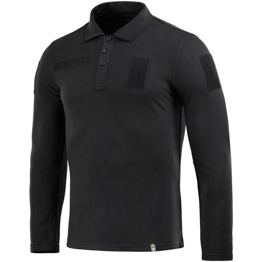 image:imageMTac Long Sleeve Tactical Polo Shirt for Men Mens Military Polo Shirt for Work Outdoor Tactical amp Law Enforcement GearBlack