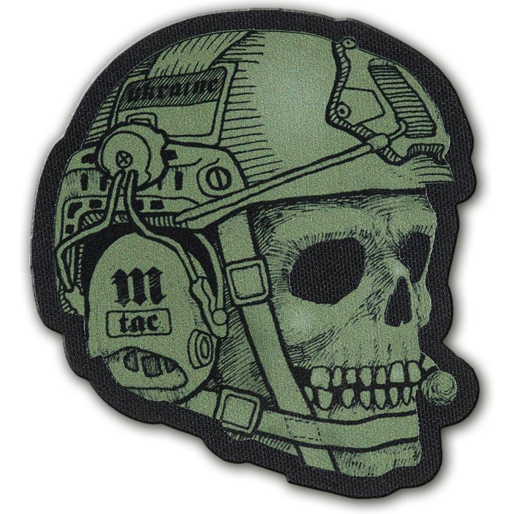 image:imageMTac Morale Patches 3D PVC Tactical Operator Skull Patches for Vest Backpacks Hats Tactical Military Patch with Hook Fastener Backing BlackDark Olive