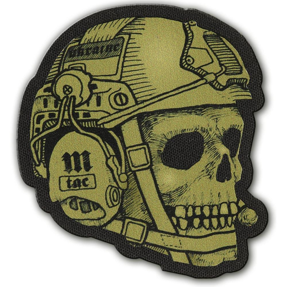 image:imageMTac Morale Patches 3D PVC Tactical Operator Skull Patches for Vest Backpacks Hats Tactical Military Patch with Hook Fastener Backing BlackGreen