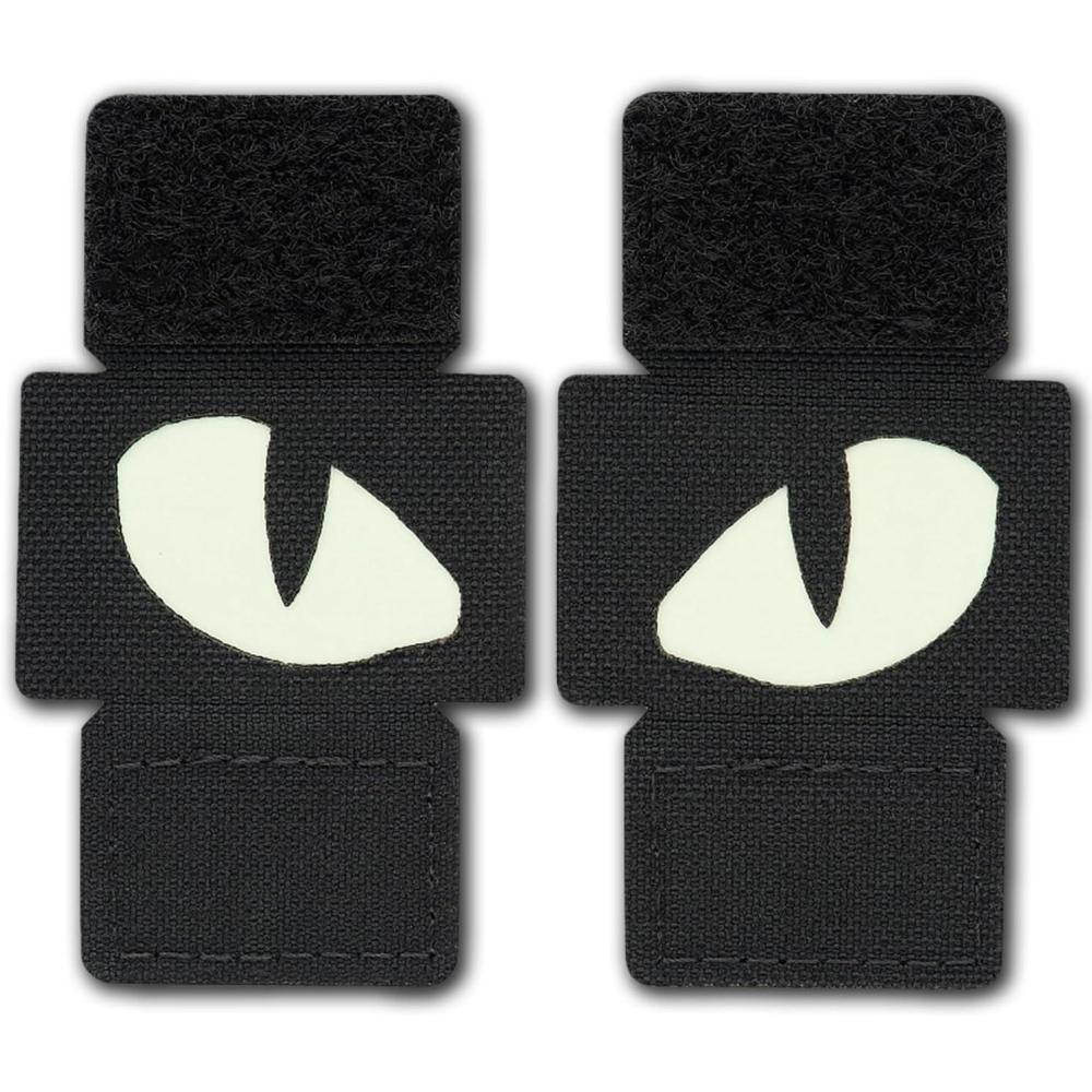 image:imageMTac Multicolor Tiger Eyes Morale Patches Compatible with Molle Tactical Patch Military Combat Hook Fasteners CamoBlack