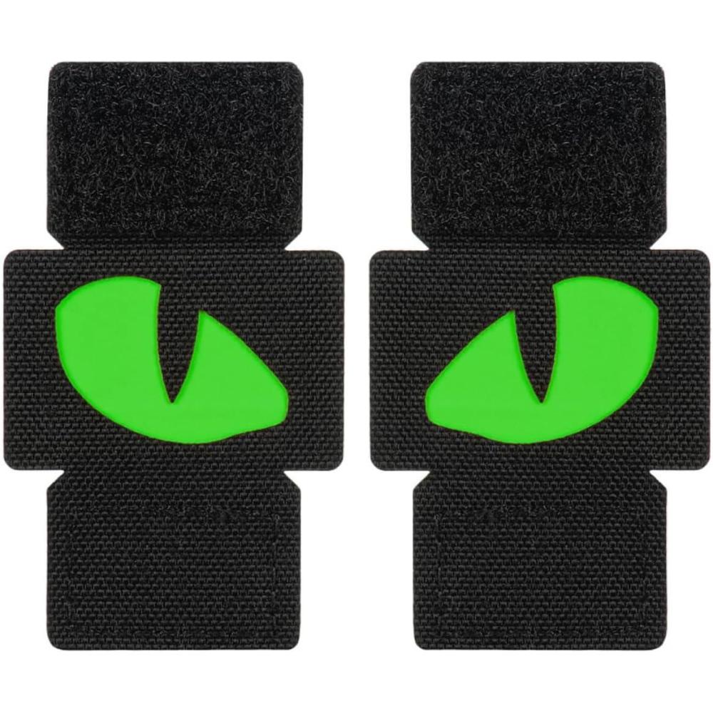 image:imageMTac Multicolor Tiger Eyes Morale Patches Compatible with Molle Tactical Patch Military Combat Hook Fasteners CamoBlackGreenGID
