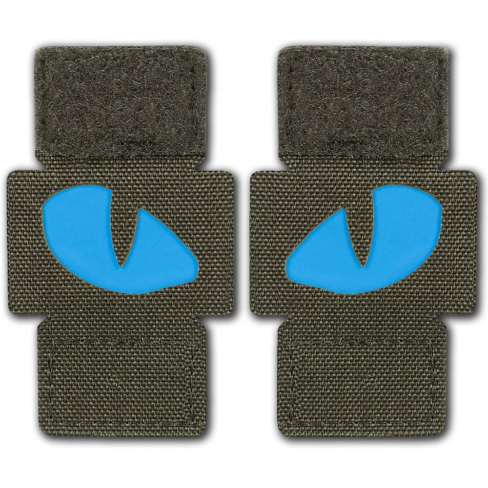 image:imageMTac Multicolor Tiger Eyes Morale Patches Compatible with Molle Tactical Patch Military Combat Hook Fasteners CamoRanger GreenBlueGID