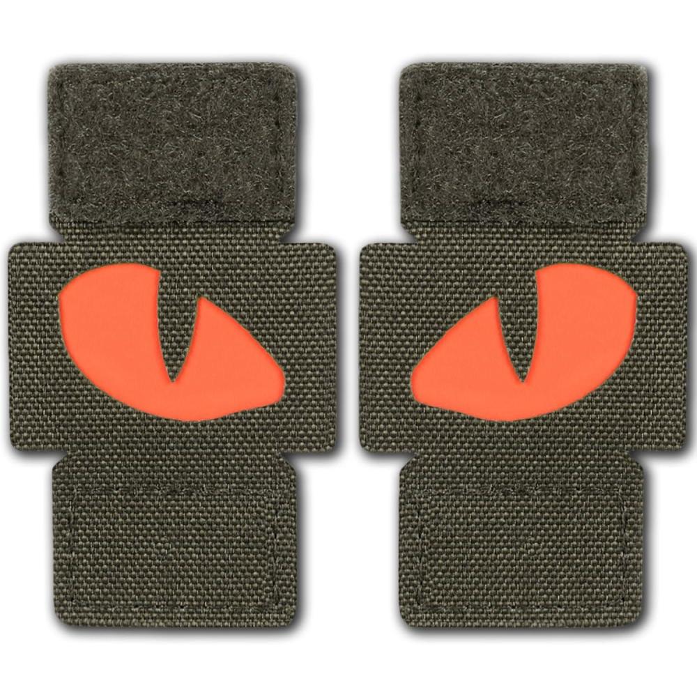 image:imageMTac Multicolor Tiger Eyes Morale Patches Compatible with Molle Tactical Patch Military Combat Hook Fasteners CamoRanger GreenRED