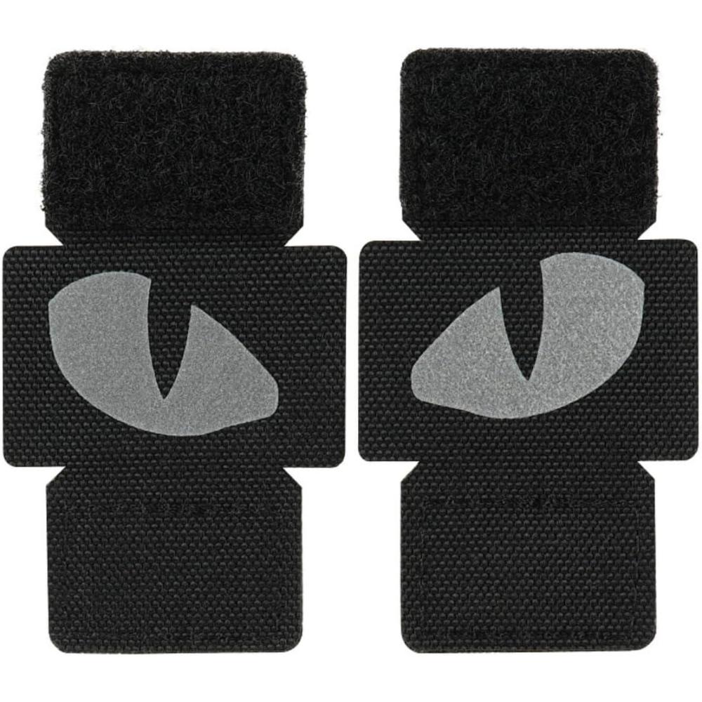 image:imageMTac Multicolor Tiger Eyes Morale Patches Compatible with Molle Tactical Patch Military Combat Hook Fasteners CamoReflective Black