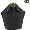 M-Tac Canteen Water Bottle – 1 Quart Water Canteen (34 Oz/1L) – Tactical Water Bottle for Military Hiking Camping Survival (Olive)(Black Pouch Bag)