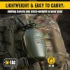 M-Tac Canteen Water Bottle – 1 Quart Water Canteen (34 Oz/1L) – Tactical Water Bottle for Military Hiking Camping Survival (Olive)(Bottle & Cover Olive)
