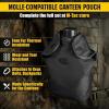 M-Tac Canteen Water Bottle – 1 Quart Water Canteen (34 Oz/1L) – Tactical Water Bottle for Military Hiking Camping Survival (Olive)(Coyote Pouch Bag)