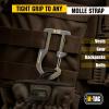 M-Tac Carabiner Clip Molle Compatible Snap Hook for Tactical Vest Backpack D-Ring(1 Piece)