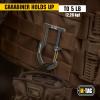 M-Tac Carabiner Clip Molle Compatible Snap Hook for Tactical Vest Backpack D-Ring(1 Piece)