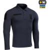 M-Tac Long Sleeve Tactical Polo Shirt for Men – Men’s Military Polo Shirt for Work, Outdoor, Tactical & Law Enforcement Gear(Dark Navy Blue)