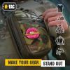 M-Tac Morale Patch Pink Lips with Bullet – PVC Tactical Military Patch with Hook Fastener Backing – Patches for Vest, Backpacks, Hats (Pink)(Pink)
