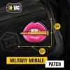 M-Tac Morale Patch Pink Lips with Bullet – PVC Tactical Military Patch with Hook Fastener Backing – Patches for Vest, Backpacks, Hats (Pink)(Pink)
