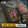 M-Tac Morale Patch Pink Lips with Bullet – PVC Tactical Military Patch with Hook Fastener Backing – Patches for Vest, Backpacks, Hats (Pink)(Pink B)