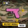 M-Tac Morale Patch Pink Lips with Bullet – PVC Tactical Military Patch with Hook Fastener Backing – Patches for Vest, Backpacks, Hats (Pink)(Pink G)