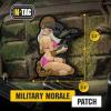 M-Tac Morale Patch Tactical Girl – PVC Tactical Military Patch with Hook Fastener Backing – Patches for Vest, Backpacks, Hats (№5 SKANDINAVIK)(White/Pink/Coyote V1)