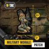 M-Tac Morale Patch Tactical Girl – PVC Tactical Military Patch with Hook Fastener Backing – Patches for Vest, Backpacks, Hats (White/Coyote/Olive V2)(№5 Japan)