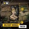 M-Tac Morale Patch Tactical Girl – PVC Tactical Military Patch with Hook Fastener Backing – Patches for Vest, Backpacks, Hats (White/Coyote/Olive V2)(№5 MC)
