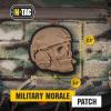 M-Tac Morale Patches 3D PVC – Tactical Operator Skull Patches for Vest, Backpacks, Hats – Tactical Military Patch with Hook Fastener Backing (Black)(Coyote)