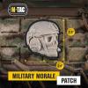 M-Tac Morale Patches 3D PVC – Tactical Operator Skull Patches for Vest, Backpacks, Hats – Tactical Military Patch with Hook Fastener Backing (Black)(White)