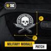 M-Tac Morale Patches No Knife No Life PVC 3D Military Tactical(Grey / Black)