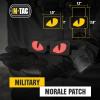 M-Tac Multicolor Tiger Eyes Morale Patches Compatible with Molle Tactical Patch Military Combat Hook Fasteners (Camo)(BLACK/RED)