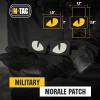 M-Tac Multicolor Tiger Eyes Morale Patches Compatible with Molle Tactical Patch Military Combat Hook Fasteners (Camo)(Black)