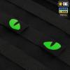 M-Tac Multicolor Tiger Eyes Morale Patches Compatible with Molle Tactical Patch Military Combat Hook Fasteners (Camo)(Black/Green/GID)