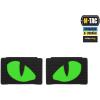 M-Tac Multicolor Tiger Eyes Morale Patches Compatible with Molle Tactical Patch Military Combat Hook Fasteners (Camo)(Black/Green/GID)