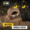 M-Tac Multicolor Tiger Eyes Morale Patches Compatible with Molle Tactical Patch Military Combat Hook Fasteners (Camo)(Coyote)