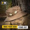 M-Tac Multicolor Tiger Eyes Morale Patches Compatible with Molle Tactical Patch Military Combat Hook Fasteners (Camo)(Coyote)